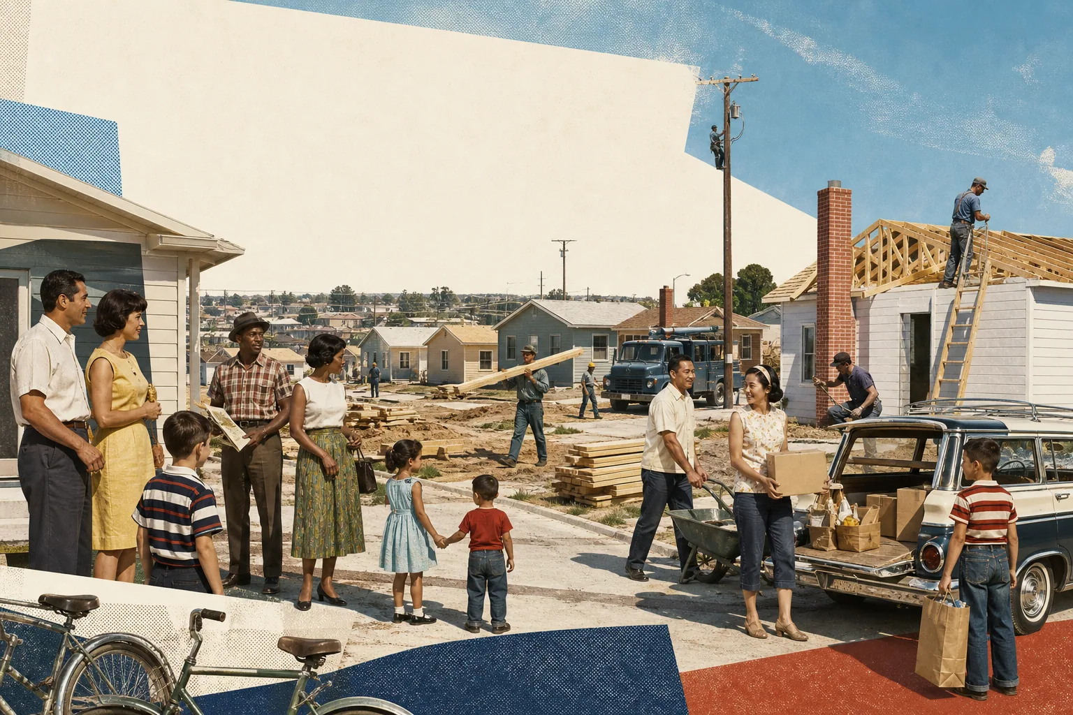 Working families and tradespeople bring a growing neighborhood to life